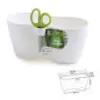 Květináč s nůžkami LIMES DUBLO bílý 25cm Náhľad obrázku produktu 3