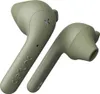 A pair of green wireless earbuds. Produktbild-Vorschau