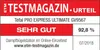 An ETM Testmagazin seal of approval for a Tefal steam ironing station. Produktbild-Vorschau