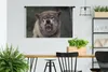 MuchoWow® Wandteppich Wandbehang Wolf - Maul - Zähne Produktbild-Vorschau 2