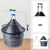 KADAX Glasballon mit Kunststoffkorb "Alatri", schmale Produktbild-Vorschau 4