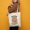 Pizza is my Relationship Status Tragetasche natur Pizza Produktbild-Vorschau 4
