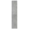 A tall, narrow, concrete-effect bookshelf or room divider standing upright against a white background. Náhled obrázku produktu