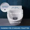 WC-Sitz D Form 43 x 36 cm Weiß Duroplast Toilettendeckel Produktbild-Vorschau 7