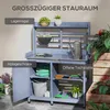 Outsunny Pflanztisch aus Holz, Gärtnertisch mit Schrank, Produktbild-Vorschau 5