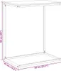 vidaXL Stolik boczny biały 55x35x66 cm materiał Podgląd zdjęcia produktu 8