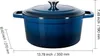 SucceBuy Cocotte en fonte émaillée, Dutch Oven de 5,68 L Voir les images du produit 8