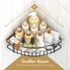 Eck-Duschregal ohne Bohren Schwarz Elegantes Set 2-teilig Produktbild-Vorschau 4