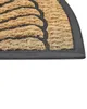 BELIANI Rohožka prírodná a čierna polyester guma 45 x 75 cm Náhľad obrázku produktu 5