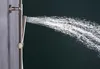 A close-up shot of a showerhead spraying water. Produktbild-Vorschau