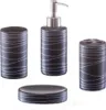 Zeller Bad-Accessoires-Set, 4-tlg., schwarz, Keramik Produktbild-Vorschau 6