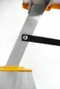 A close-up view of the joint of an aluminum ladder, showing a black strap attached with a screw. Anteprima dell’immagine prodotto