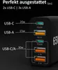 USB-C Ladegerät Adapter Schnellladegerät Schwarz | mehrfach Produktbild-Vorschau 4