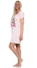 Camicia da notte donna pigiama da notte; rosa cipria/S/36 Anteprima dell’immagine prodotto 3