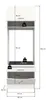 xonox.home Free Waschmaschinenschrank (B/H/T: 66x195x68 cm) Produktbild-Vorschau 2