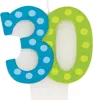 30. Geburtstag Pünktchen Kerze Produktbild-Vorschau 2
