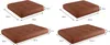 Four different sizes of brown cushions are shown with dimensions indicated. Produktbild-Vorschau