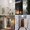 A collage of four images showing different interior hallway and exterior lighting scenes. Produktbild-Vorschau