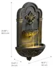 Teamson Home Fleur-de-Lis Wandbrunnen Outdoor 80 cm mit Produktbild-Vorschau 3