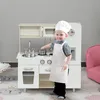HOMCOM Kinderküche mit Zubehör, Spielzeugküche für Kinder Produktbild-Vorschau 2