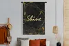MuchoWow® Wandteppich Wandbehang Zitat - Glänzen - Gold - Produktbild-Vorschau 4