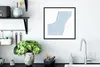 MuchoWow® Gerahmtes Poster Blau - Minimalismus - Abstrakt Produktbild-Vorschau 4