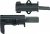 Two black carbon brush holders with carbon brushes extended, presented on a white background. Produktbild-Vorschau
