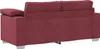 Canapé deux places vidaXL, rouge bordeaux, 180 cm, tissu Voir les images du produit 5