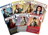 A collection of cards for a board game, each depicting a character with a title and illustration. Voir les images du produit