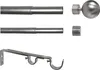 Gardinenstange auf 190-360cm ausziehbar 1-lauf 2-lauf Kugel Produktbild-Vorschau 4