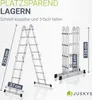 Juskys Aluminium Multifunktionsleiter 4,7 m klappbar - Produktbild-Vorschau 5