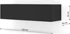 A black, wall-mounted TV cabinet with dimensions indicated by measurement lines and text. Anteprima dell’immagine prodotto