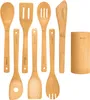 BlauKe® Set di Utensili da Cucina in Legno di Bamboo - Kit Anteprima dell’immagine prodotto 1