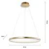 JUST LIGHT CIRCLE LED Pendelleuchte Warmweiss 29W gold Produktbild-Vorschau 6