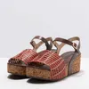 Neosens Keilsandalen Damen S3220 BRAIDED BROWN-CORAL / Produktbild-Vorschau 2