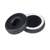 Two black ear pads for headphones are shown on a white background. Produktbild-Vorschau