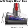 A close-up side view of a vacuum cleaner brush head with dimensions indicated by arrows and text. Produktbild-Vorschau