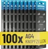 ABSINA AG4 LR66 Batterie a bottone, confezione da 100 - Anteprima dell’immagine prodotto 1