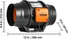 VEVOR Inline-Rohrventilator, 60 W, Rauchabzug, Produktbild-Vorschau 8