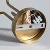 Deckenleuchte Metall und Glas Moonlight Brass 3 Strahler Produktbild-Vorschau 4