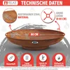 HEAT - Klassische Feuerschale Ø 80 cm Rost Produktbild-Vorschau 2