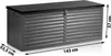 Zahradní box 143 x 57 x 53,5 cm 390 litrů černý a šedý Náhled obrázku produktu 11