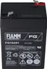 A black battery with labels and markings. Produktbild-Vorschau