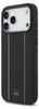 A black iPhone case with silver accents and a Mercedes-Benz logo. Produktbild-Vorschau