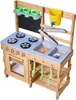 SucceBuy Spielküche für Kinder, Holz-Kinderküche mit Herd, Produktbild-Vorschau 1