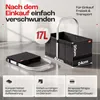Aluminium Picknickkorb, 40 x 24 x 20 cm, schwarz Produktbild-Vorschau 5