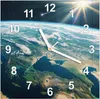 Wanduhr aus Glas mit Motiv Blick Auf Die Erde- 30 x 30 cm - Produktbild-Vorschau 1