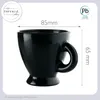 PLATINUX Espressotassen Set – 6 schwarze Espressogläser mit Produktbild-Vorschau 5