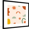 MuchoWow® Gerahmtes Poster Design - Formen - Farben 40x40 Produktbild-Vorschau 1