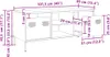 vidaXL Szafka pod TV antracyt 101,5x39x43,5 cm Stal Podgląd zdjęcia produktu 7